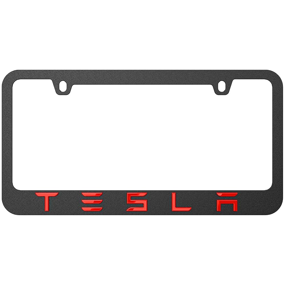 ☆新品　テスラ　カープレート Amazon.co.jp: ナンバープレートとフレーム テスラフロント